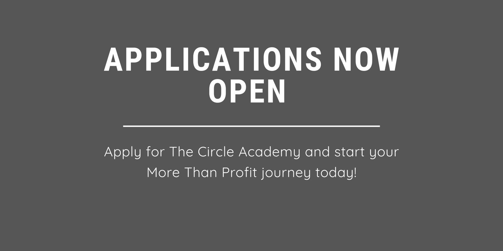 Applications now open for The Circle Academy