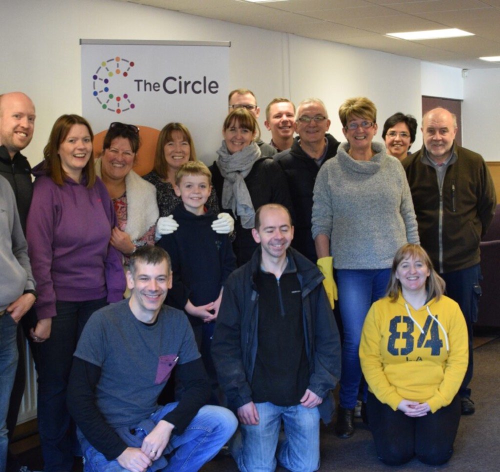 A group photo from The Circle's first DIY day in 2016