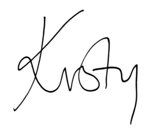 Kirsty's signature